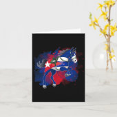 Reiten auf Kuba Flagge Karte (Gelbe Blume)