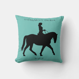 Reiten auf personalisiertem Kissen. Kissen