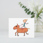 Reiten bei Circus Postkarte (Stehend Vorderseite)