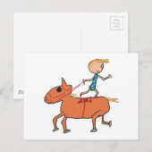 Reiten bei Circus Postkarte (Vorne/Hinten)