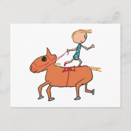 Reiten bei Circus Postkarte