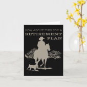 Reiten bei Funny Cowboy im Ruhestand Karte (Gelbe Blume)