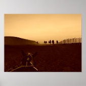 Reiten bei Sonnenuntergang Poster (Vorne)