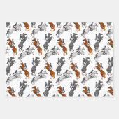 Reiten beim Springen anzeigen Geschenkpapier Set (Vorderseite)