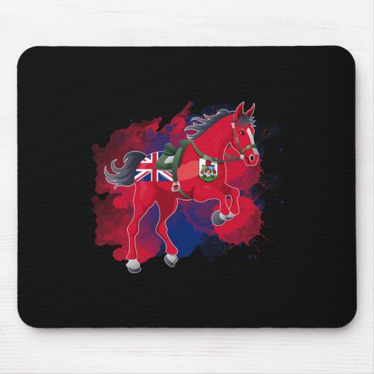 Reiten Bermuda Flag Mousepad (Vorne)