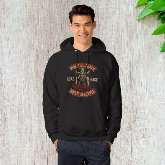 Reiten bis zum Tod Biker Lifestyle Hoodie
