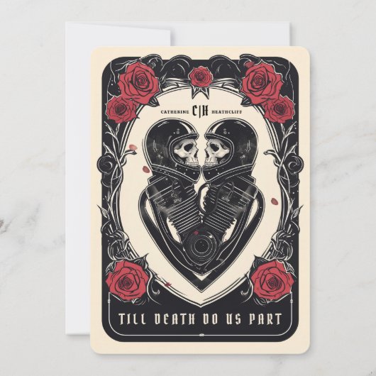 Reiten bis zum Tod und darüber hinaus: Hochzeit Einladung (Rückseite)