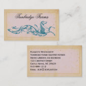 Reiten Boarding Business Cards Visitenkarte (Vorne/Hinten)