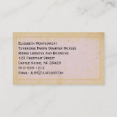 Reiten Boarding Business Cards Visitenkarte (Rückseite)