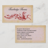 Reiten Boarding Business Cards Visitenkarte (Vorne/Hinten)