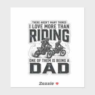 Reiten Dad Vintage Gravur Motocross Zitat Design Aufkleber
