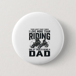 Reiten Dad Vintage Gravur Motocross Zitat Design Button