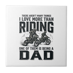 Reiten Dad Vintage Gravur Motocross Zitat Design Fliese