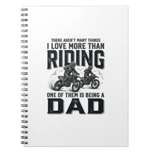 Reiten Dad Vintage Gravur Motocross Zitat Design Notizblock