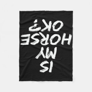 Reiten Das sonnige Sprichwort ist mein Pferderücke Fleecedecke