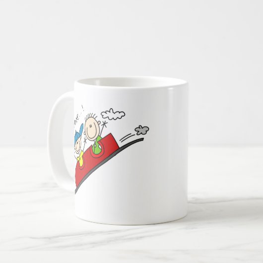 Reiten der Achterbahn-Tasse Kaffeetasse (Vorderseite Links)