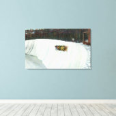 Reiten der Whiteface-Kurve Leinwanddruck (Insitu (Holzboden))