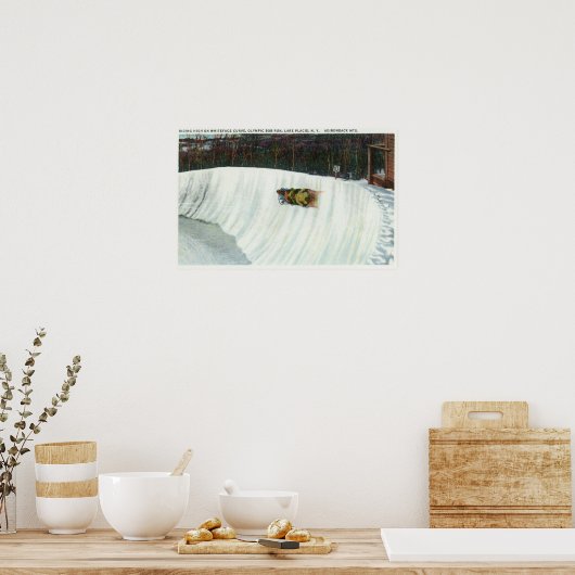 Reiten der Whiteface-Kurve Poster (Küche)