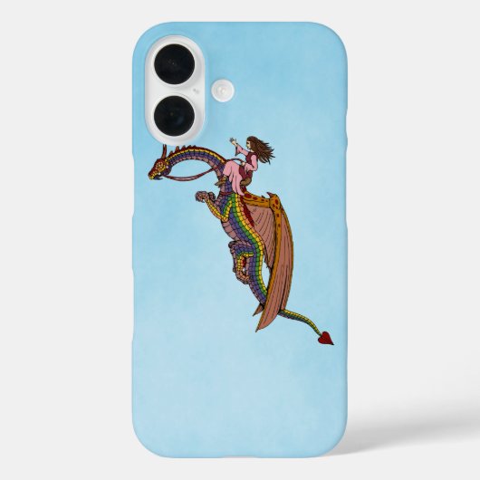 Reiten des Rainbow Dragon Case-Mate iPhone Case (Rückseite)