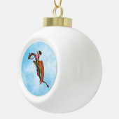 Reiten des Regenbogendrachen Keramik Kugel-Ornament (Rechts)