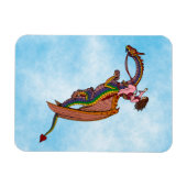 Reiten des Regenbogendrachen Magnet (Horizontal)