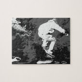 Reiten des Sturms - Skateboarder Jigsaw Puzzle (Horizontal)