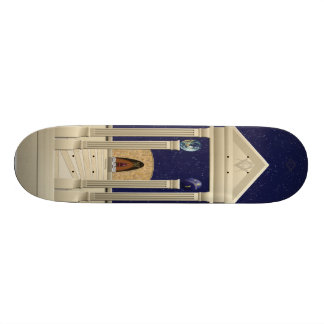 Reiten des Tempel-Skateboards Skateboard