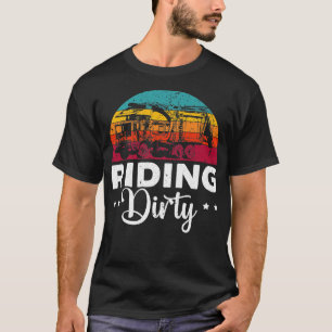 Reiten Dirty Garbage Truck Müllsammler Recycli T-Shirt
