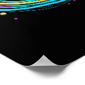 Reiten durch den Weltraum - Motocross Rider Poster (Ecke)