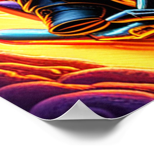 Reiten durch die Baumgrenzen Poster (Ecke)