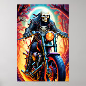 Reiten durch die Baumgrenzen Poster (Vorne)