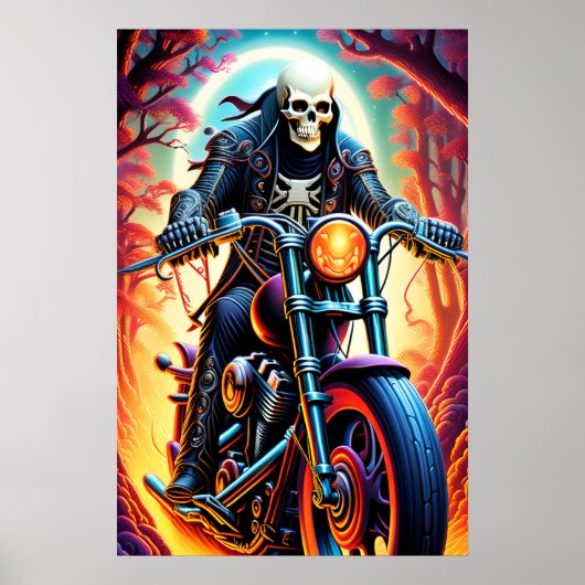 Reiten durch die Baumgrenzen Poster (Vorne)