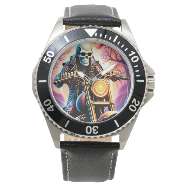 Reiten durch die Verflechtungszweige Armbanduhr (Vorderseite)