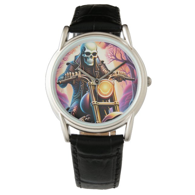 Reiten durch die Verflechtungszweige Armbanduhr (Vorderseite)