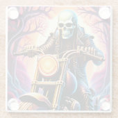 Reiten durch die Verflechtungszweige Glasuntersetzer (Rückseite)