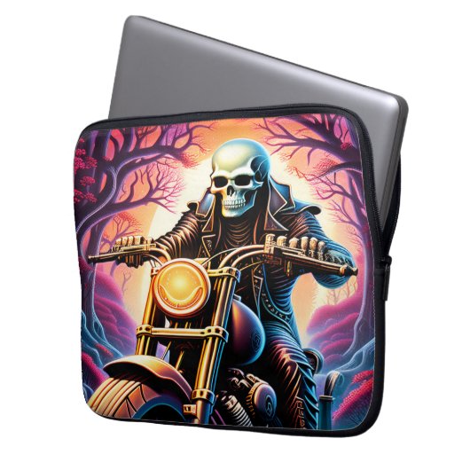 Reiten durch die Verflechtungszweige Laptopschutzhülle (Vorderseite Links)