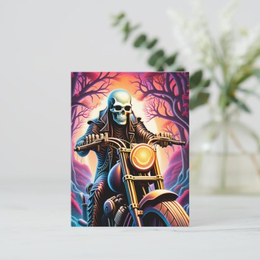 Reiten durch die Verflechtungszweige Postkarte (Stehend Vorderseite)