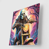 Reiten durch die Verflechtungszweige Quadratische Wanduhr (Winkel)