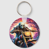 Reiten durch die Verflechtungszweige Schlüsselanhänger (Rückseite)