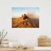 Reiten durch die Wüsten Dubais Poster (Küche)