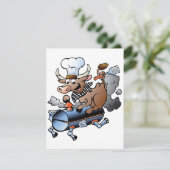 Reiten einer GRILLEN Einladung (Stehend Vorderseite)