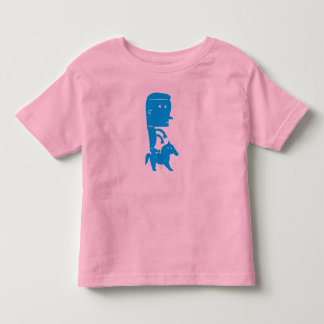 Reiten eines Pferdesonnenschein-Regenbogens 2000 Kleinkind T-shirt