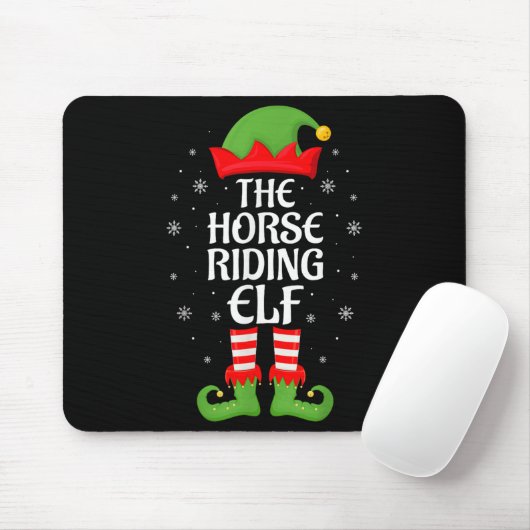 Reiten Elf Xmas Familie Matching Elf Squad Ch Mousepad (Mit Mouse)