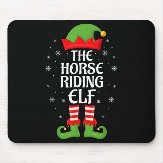 Reiten Elf Xmas Familie Matching Elf Squad Ch Mousepad (Vorne)