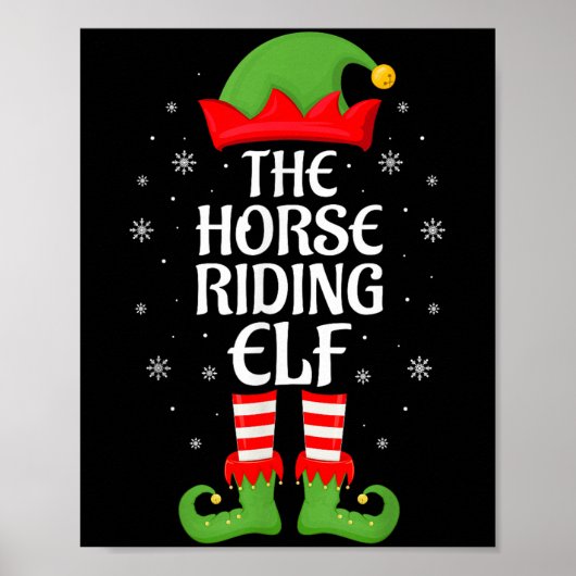 Reiten Elf Xmas Familie Matching Elf Squad Ch Poster (Vorne)