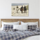 Reiten entlang des Strandes - Leinwand der Kunst (Insitu (Schlafzimmer))