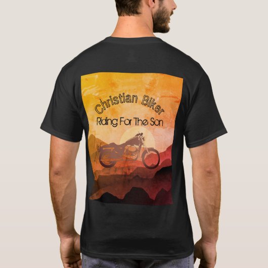 Reiten für das SONNENMotorrad Christlich T-Shirt (Rückseite)