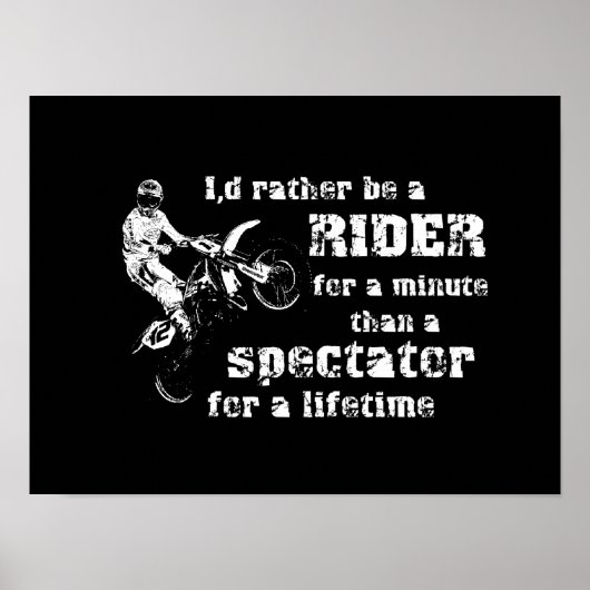 Reiten für eine Minute Fernfahrrad Motocross Poste Poster (Vorne)