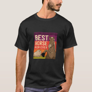 Reiten für Frauen Beste Pferdemutter Reitsport T-Shirt