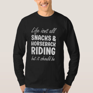 Reiten für Frauen oder Männer Pferdeliebhaber T-Shirt